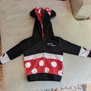 Disney Parks Minnie Mouse Hoodie - Size XXS